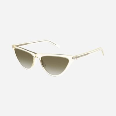 Saint Laurent cat eye transparent slim sunglasses - Lux Studios