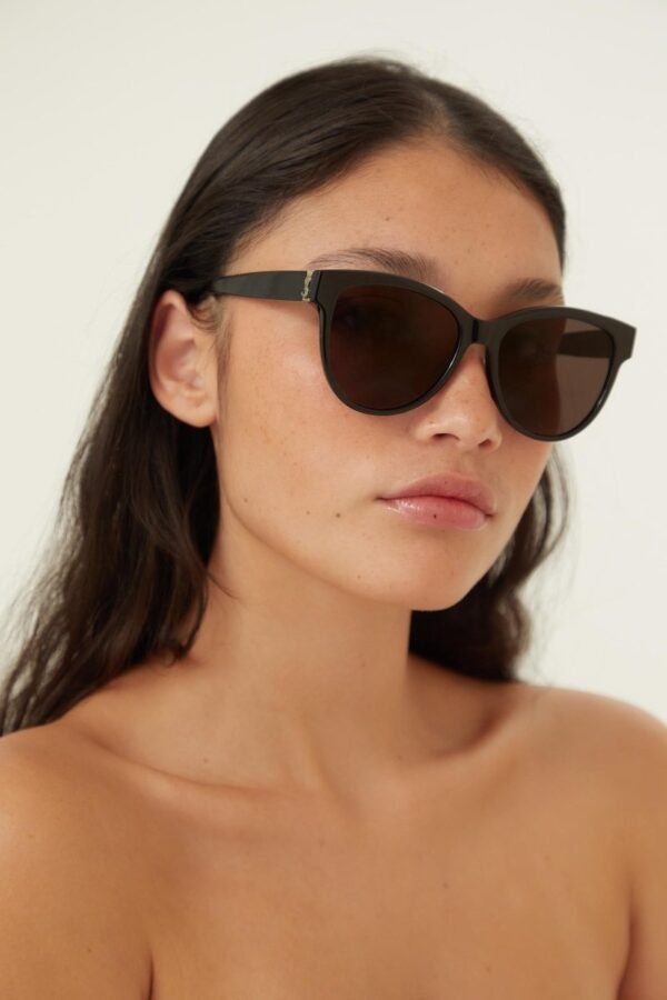 Saint Laurent cat eye YSL black sunglasses - Lux Studios