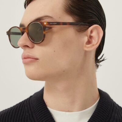 Saint Laurent classic havana round sunglasses - Lux Studios