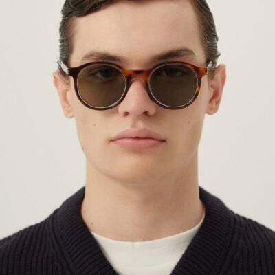 Saint Laurent classic havana round sunglasses - Lux Studios