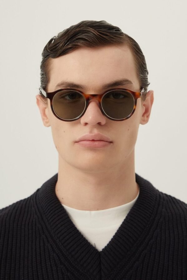 Saint Laurent classic havana round sunglasses - Lux Studios