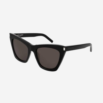 Saint Laurent iconic KATE cat-eye black sunglasses - Lux Studios