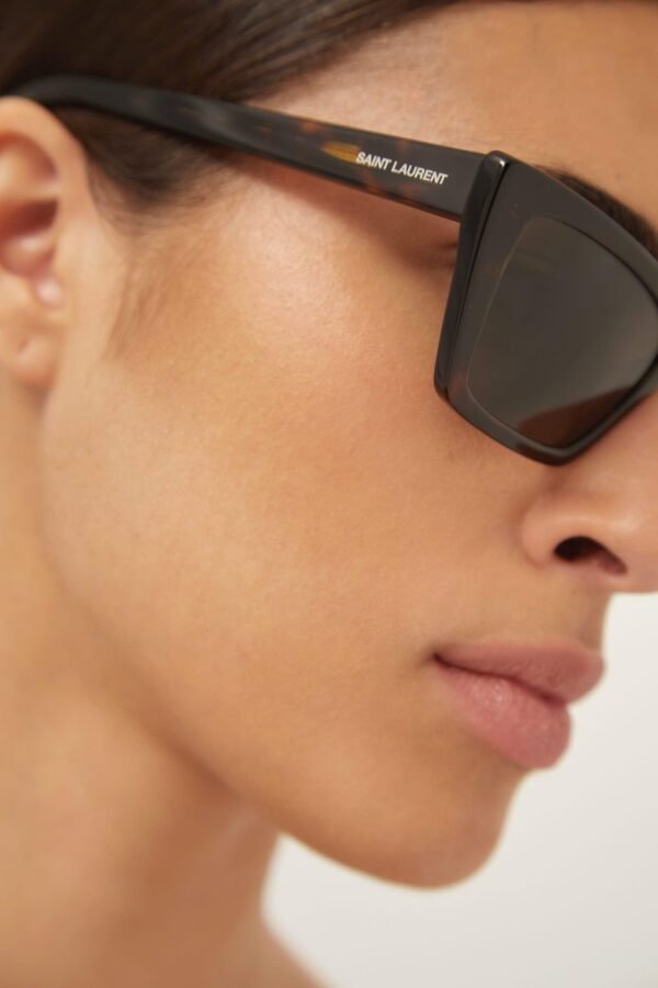 Saint Laurent iconic MICA cat-eye havana sunglasses - Lux Studios