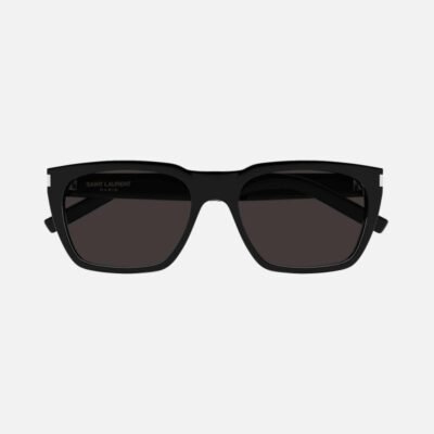 Saint Laurent oversized rectangular black sunglasses - Lux Studios