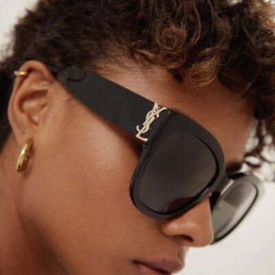 Saint Laurent SL M95 oversized black cat eye sunglasses - Lux Studios