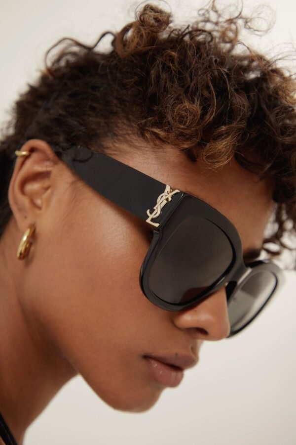 Saint Laurent SL M95 oversized black cat eye sunglasses - Lux Studios