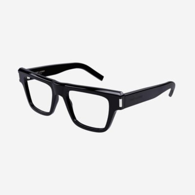 Saint Laurent squared black angular frame - Lux Studios
