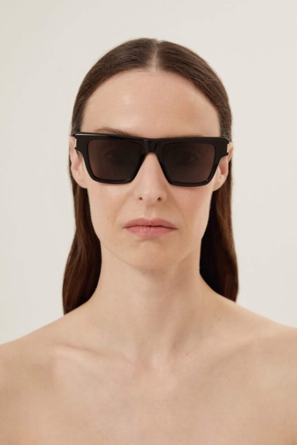 Saint Laurent squared black angular sunglasses - Lux Studios