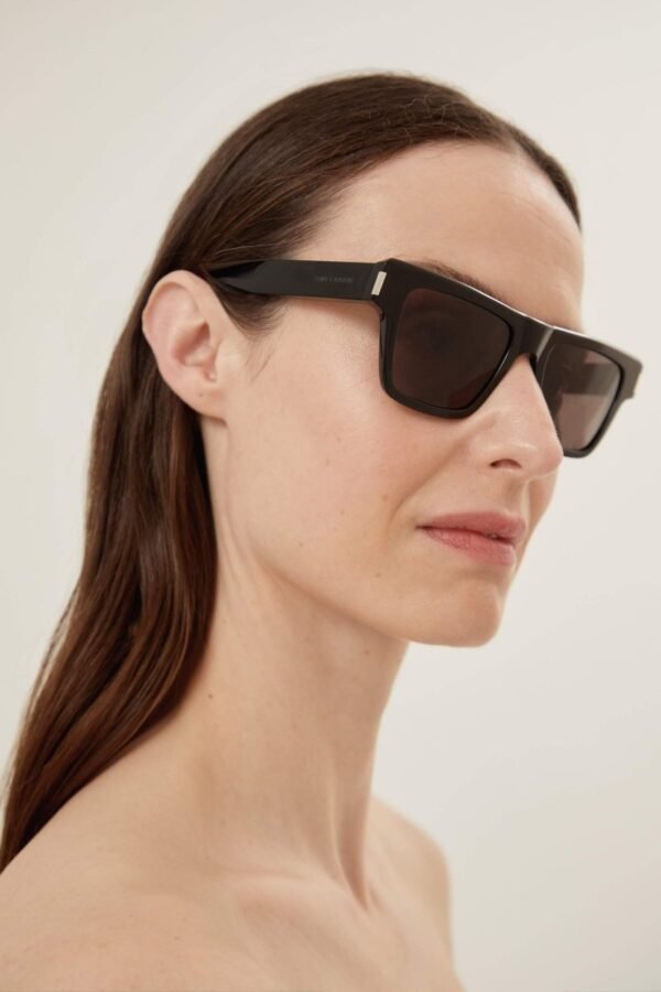 Saint Laurent squared black angular sunglasses - Lux Studios
