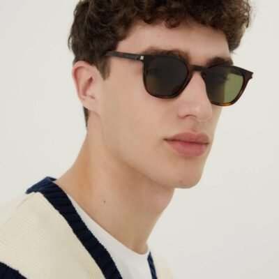 Saint Laurent UNISEX iconic SL28 havana sunglasses - Lux Studios