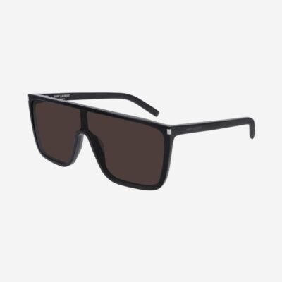 Saint Laurent UNISEX MASK ACE black sunglasses - Lux Studios