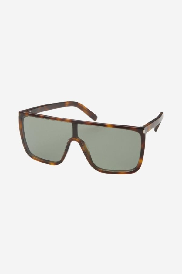 Saint Laurent UNISEX MASK ACE havana sunglasses - Lux Studios