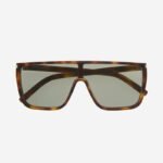 Saint Laurent UNISEX MASK ACE havana sunglasses - Lux Studios