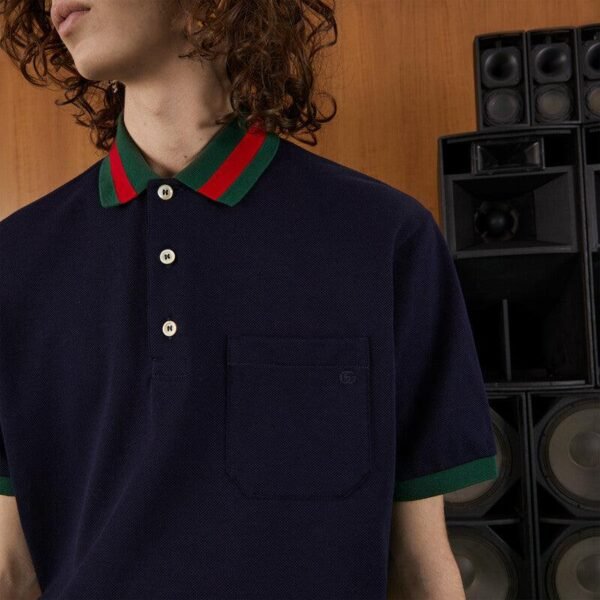 Stretch cotton piquet polo - Lux Studios