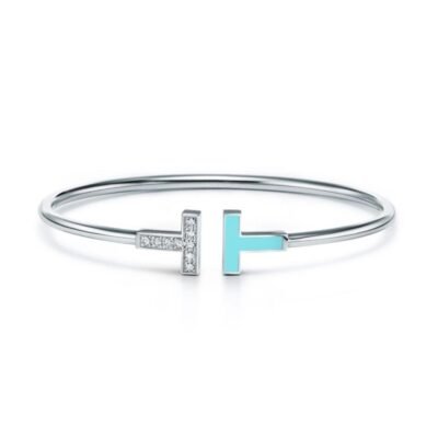 T Bangle | Turquoise CZ - Lux Studios