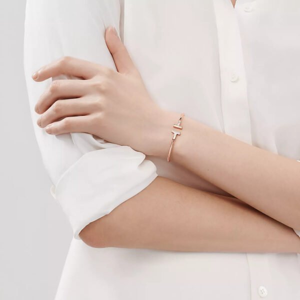 T BRACELET 1.8MM TURQUOISE ROSE GOLD