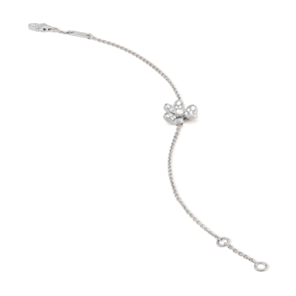 FRIVOLE FLOWER DIAMOND BRACELET SILVER