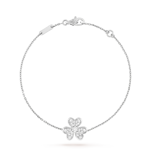 FRIVOLE FLOWER DIAMOND BRACELET SILVER