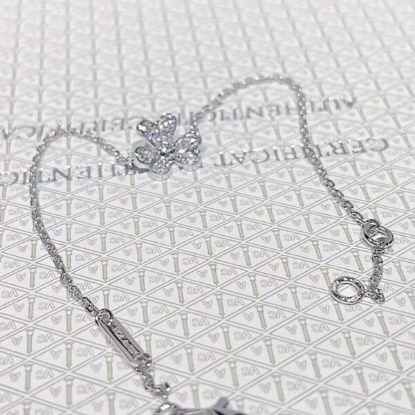 FRIVOLE FLOWER DIAMOND BRACELET SILVER
