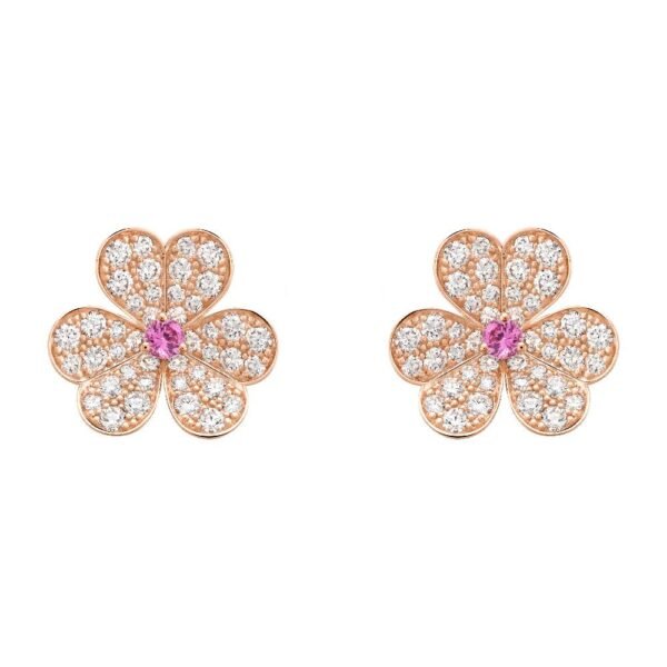 FRIVOLE  FLOWER DIAMOND EARRINGS