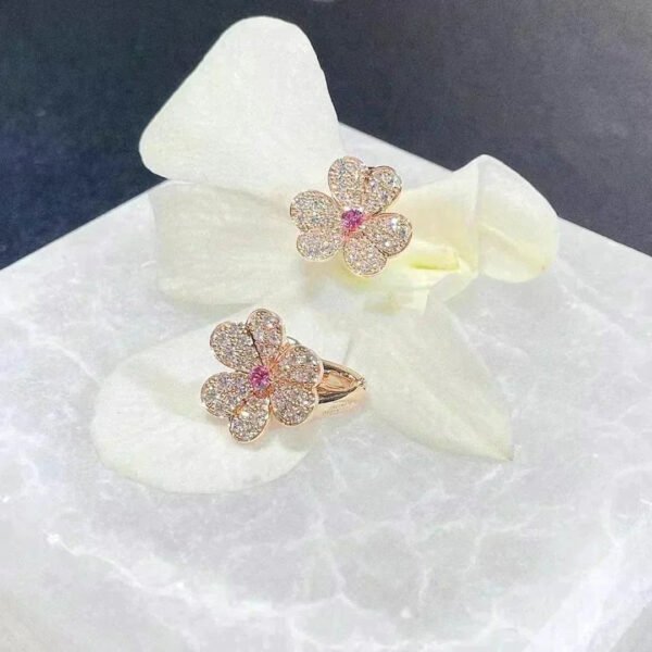 FRIVOLE  FLOWER DIAMOND EARRINGS