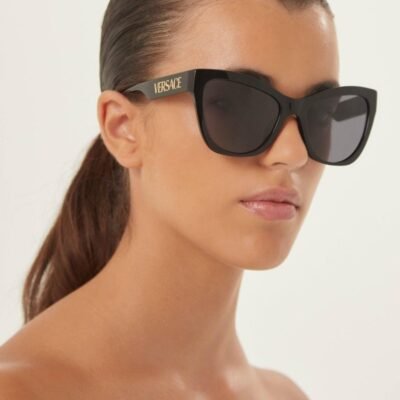 Versace cat eye black sunglasses - Lux Studios