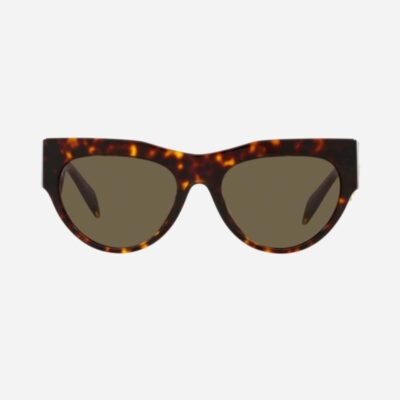 Versace cat eye havana sunglasses with gold side details - Lux Studios