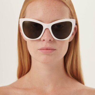 Versace cat eye white sunglasses - Lux Studios