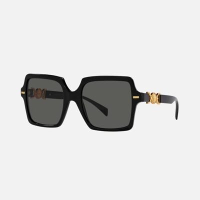 Versace squared black sunglasses with iconic jellyfish - Lux Studios