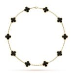 Vintage Alhambra Necklace Black, 10 motifs. - Lux Studios