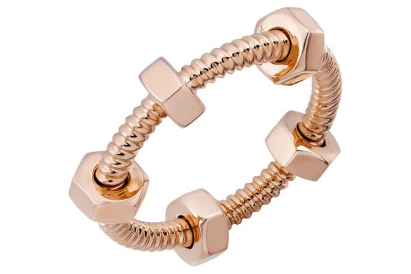NUTS AND BOLTS ROSE GOLD RING
