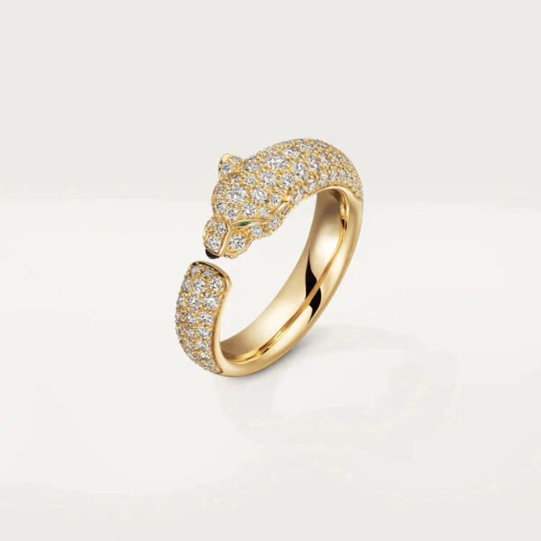 PANTHERE ROSE GOLD DIAMOND RING