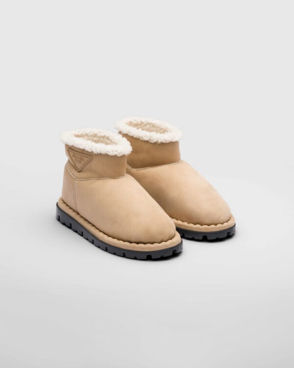 Shearling booties