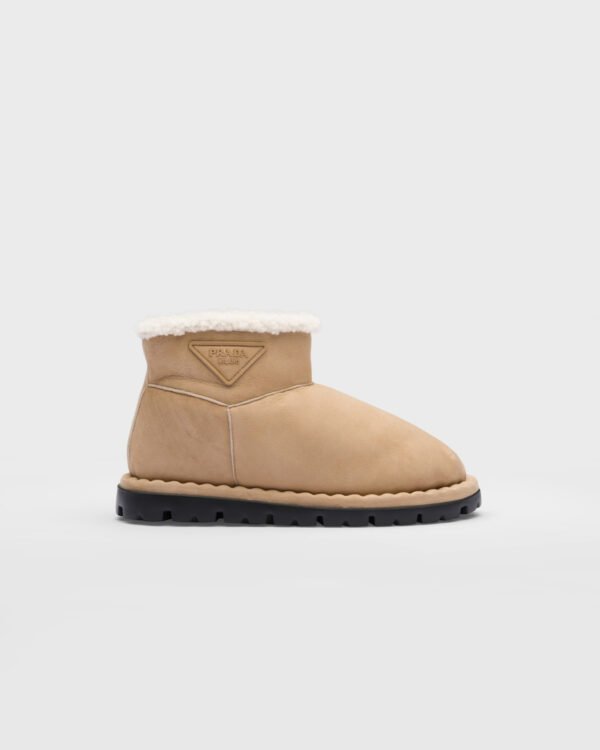 Shearling booties