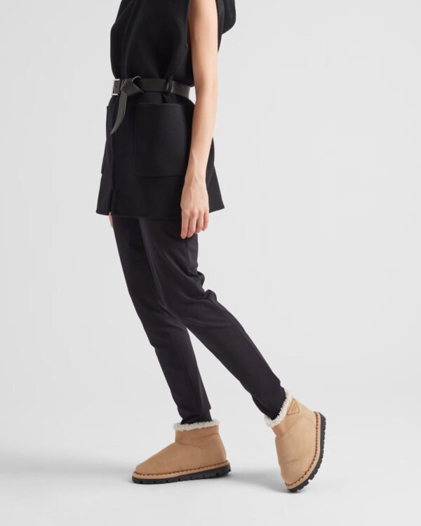 Shearling booties