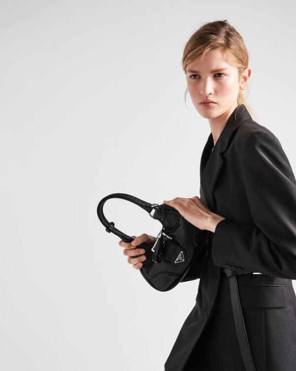 Moon Re-Nylon and leather bag