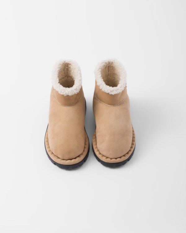 Shearling booties