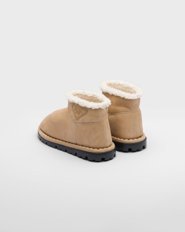 Shearling booties