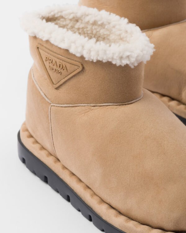 Shearling booties