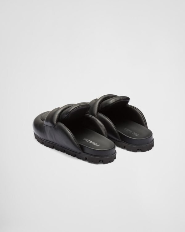 Soft padded nappa leather sabots