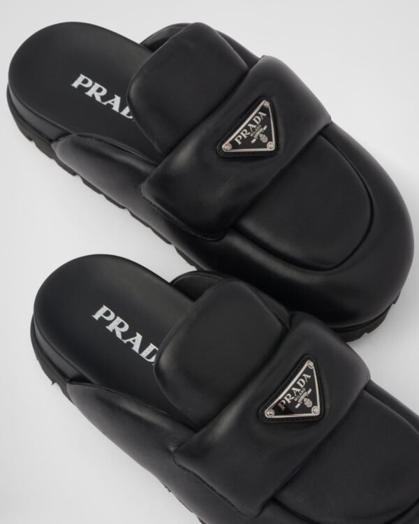 Soft padded nappa leather sabots