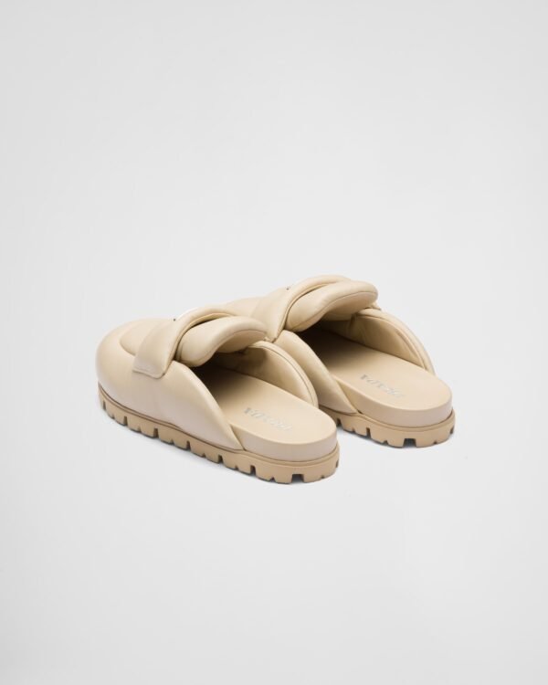 Soft padded nappa leather sabots